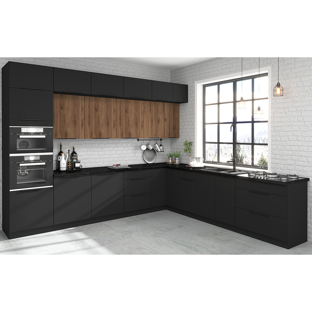 SIENA | dolní skříňka 60 ZL 1S dřezová s výsuvem | 60 cm | PREMIUM BOX | černá