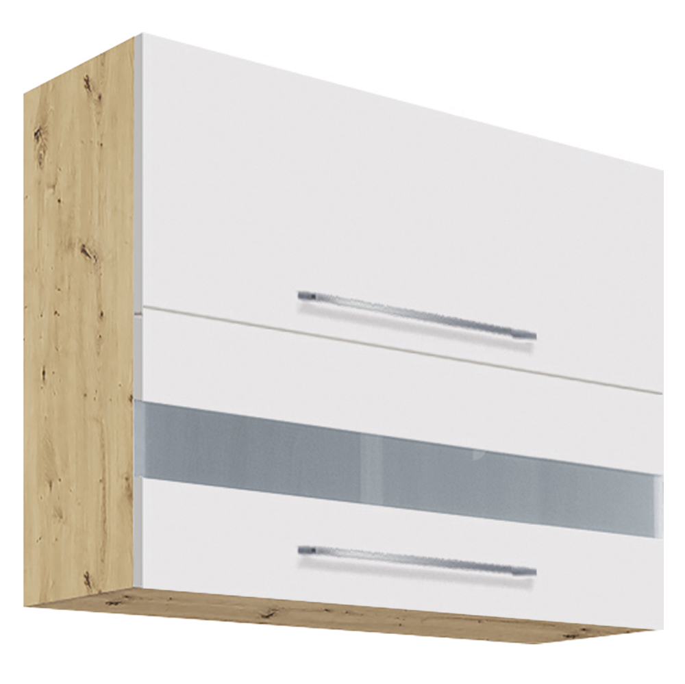 Kuchyňská linka CREATIVA | 190x330 cm + 140 cm | VÝBĚR KORPUSU a KOVÁNÍ | bílá lesk