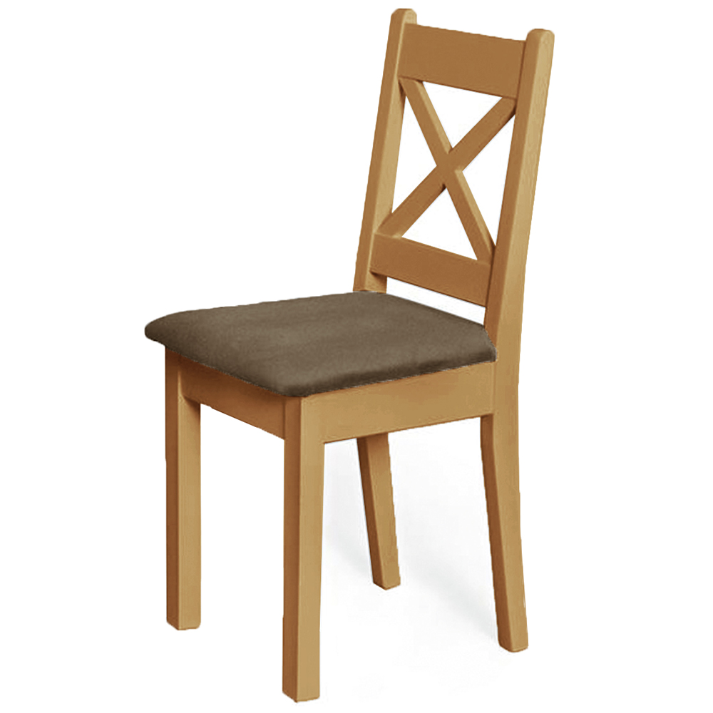 Jídelní set | stůl + 2x židle | olše | hnědá látka s EASY CLEAN úpravou