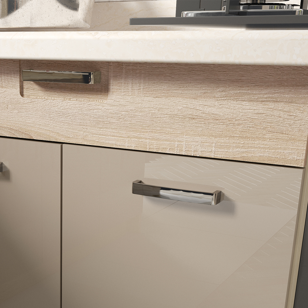 PREMIO sc | horní skříňka PRE-31G s policemi | 40 cm | UNI dvířka | sonoma/bílá lesk