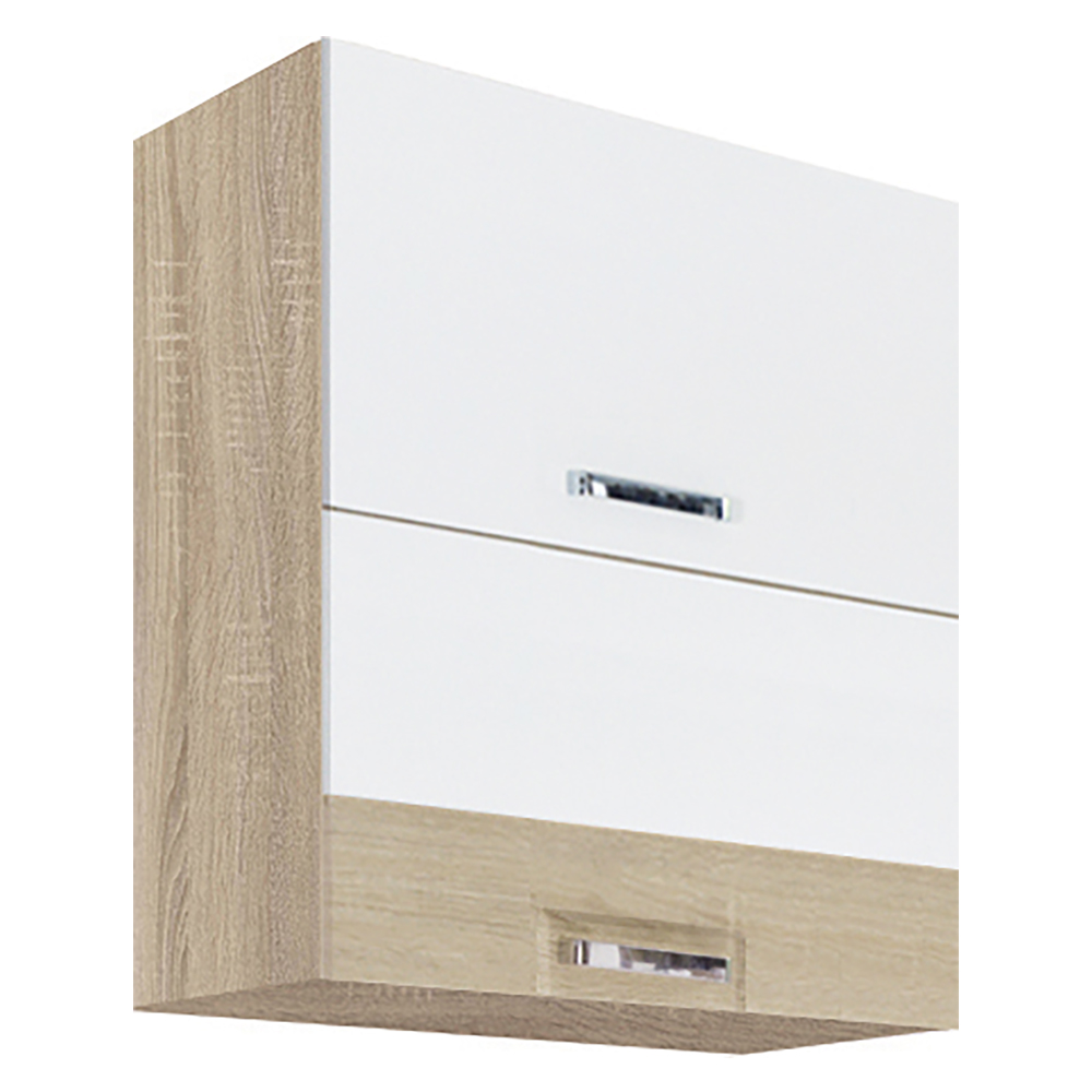 PREMIO sc | horní skříňka PRE-47G výklopná | 60 cm | sonoma/bílá lesk