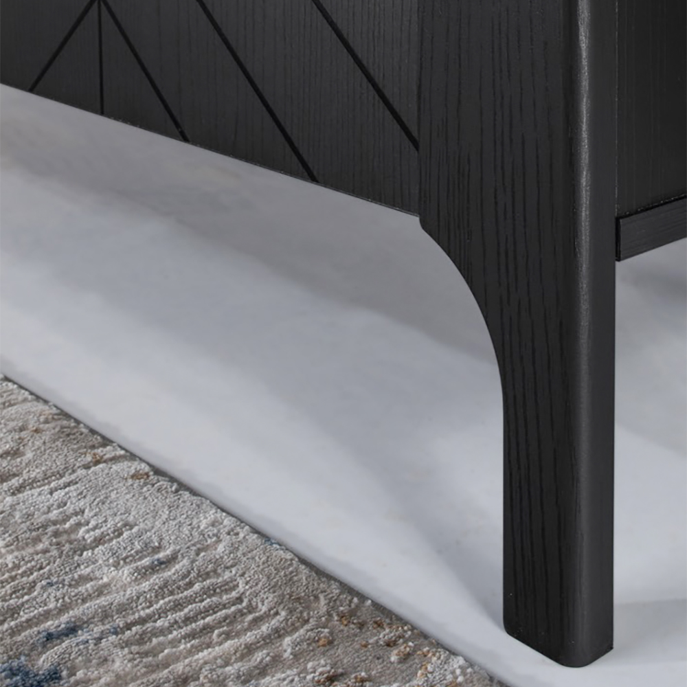 MILUMI c | předsíňová stěna MM-11 | 105 cm | se zrcadlem | černá