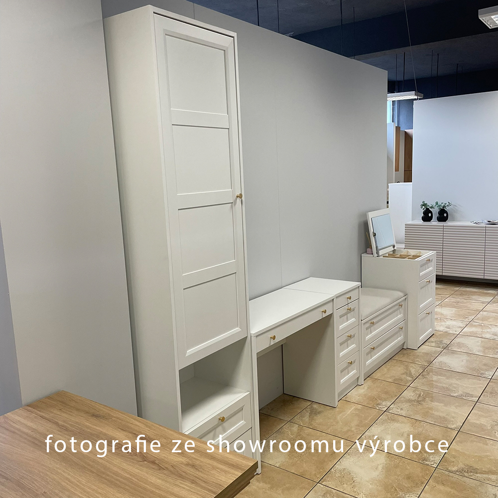 Psací stůl/toaletka REL B1 | 90 cm | bílá | lamino o síle 18 mm