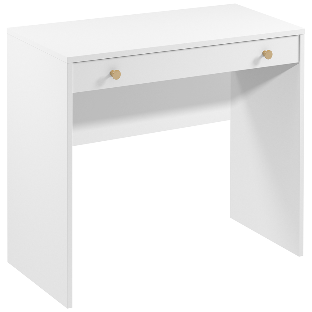 Psací stůl/toaletka REL B1 | 90 cm | bílá | lamino o síle 18 mm