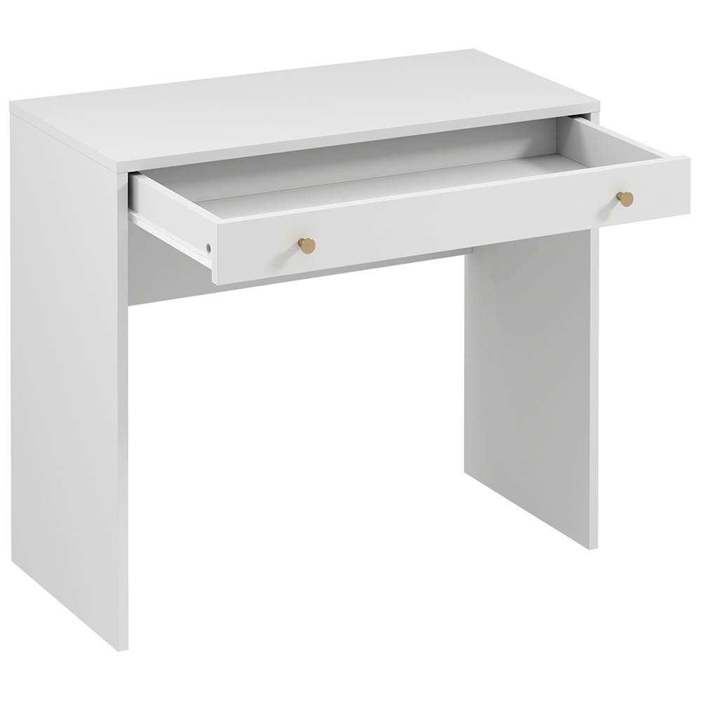 Psací stůl/toaletka REL B1 | 90 cm | bílá | lamino o síle 18 mm