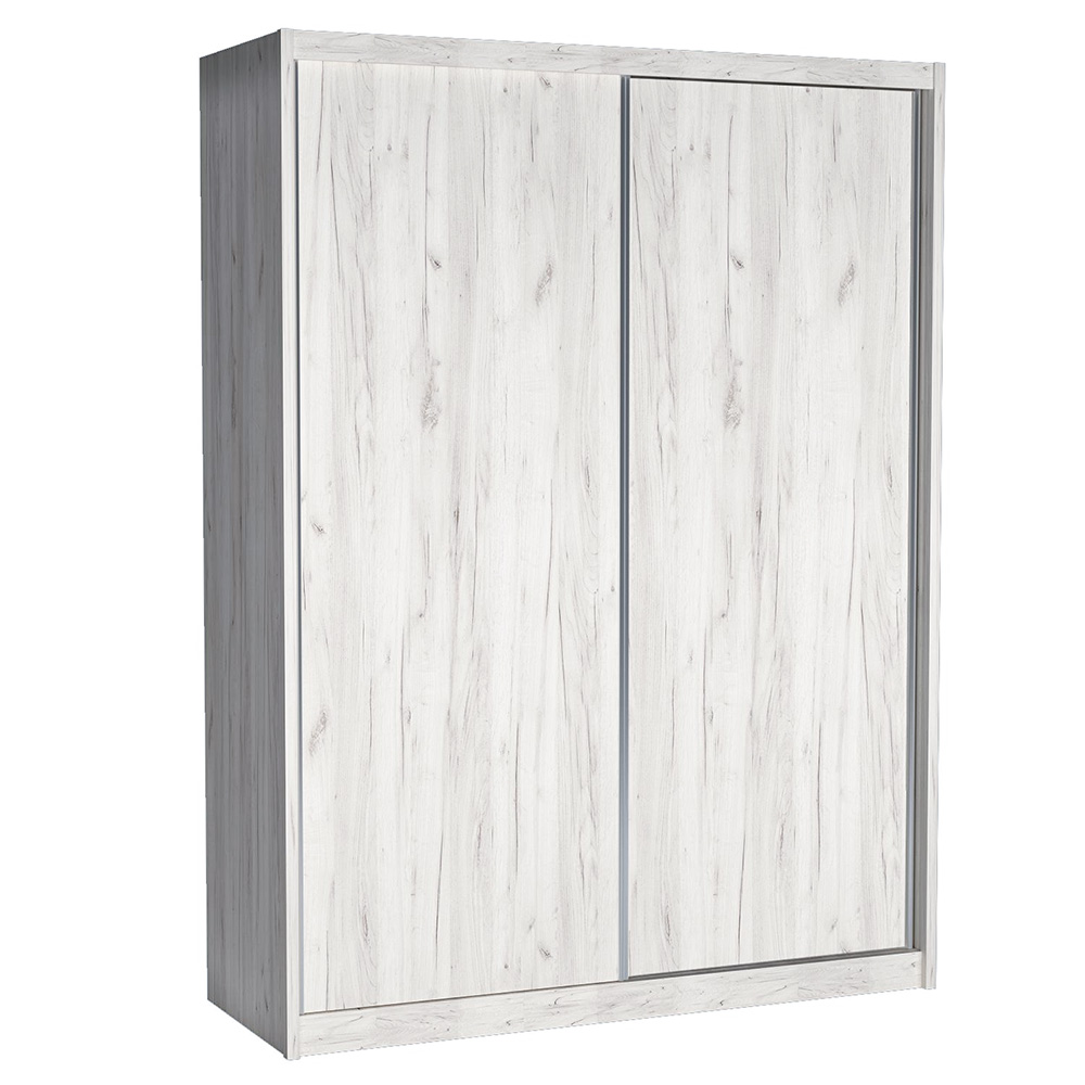 Šatní skříň MACI II | 180 cm | bez zrcadla | kraft bílý