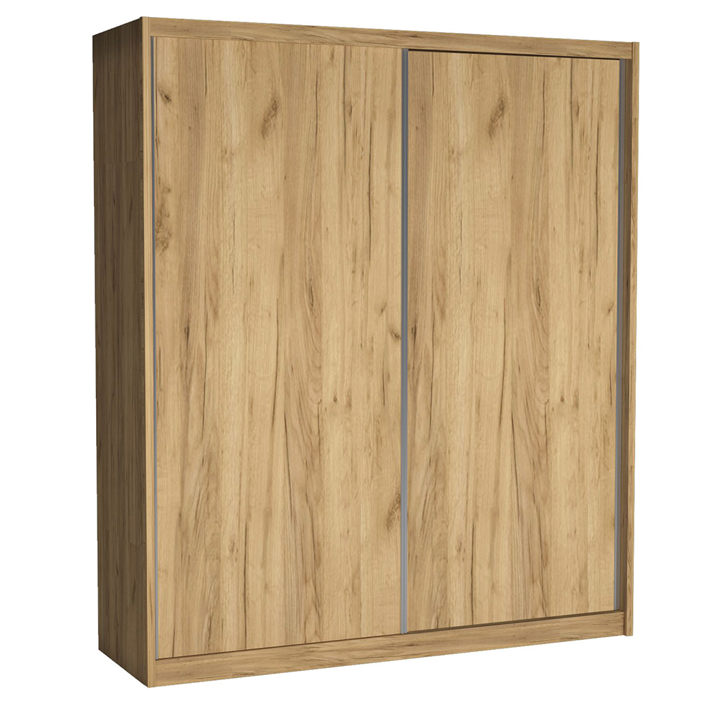 Šatní skříň MACI | 208 cm | bez zrcadla | kraft zlatý