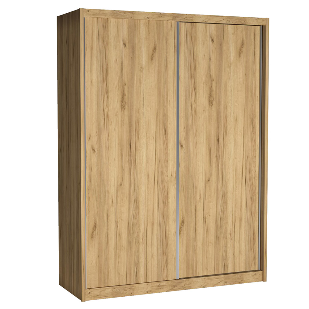 Šatní skříň MACI II | 180 cm | bez zrcadla | kraft zlatý