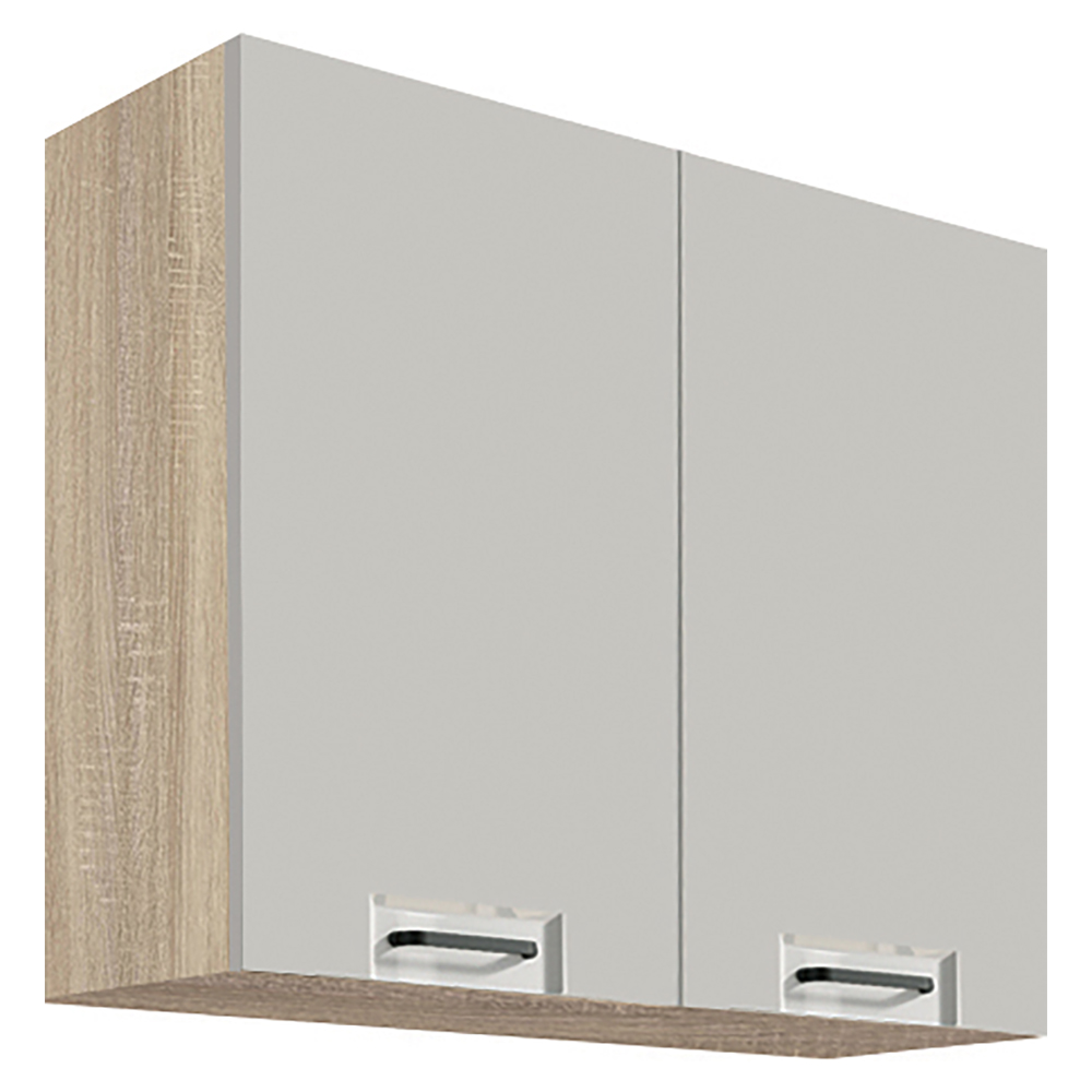 FAVORIT s | horní skříňka FL-43G policová | 80 cm | šedá lesk | VÝBĚR KORPUSU