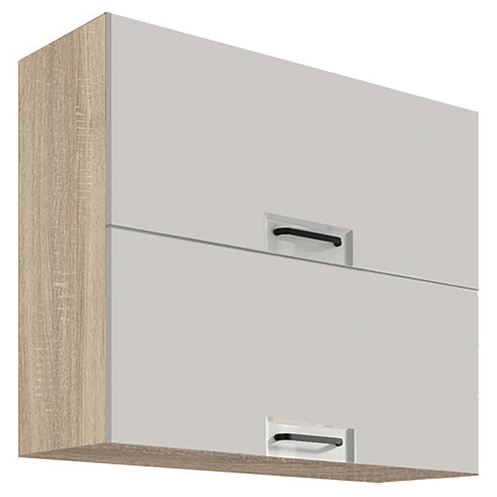 FAVORIT s | horní skříňka FL-48G výklopná | 80 cm | šedá lesk | VÝBĚR KORPUSU a KOVÁNÍ