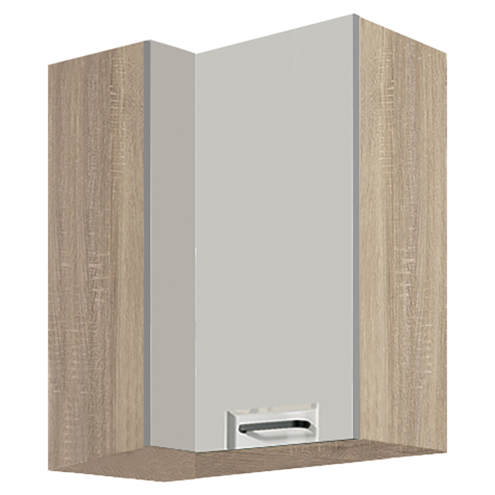 FAVORIT s | horní skříňka FL-45G rohová | 40x70 cm | šedá lesk | VÝBĚR KORPUSU