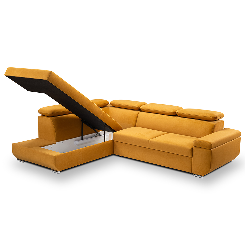 Sedací souprava LARS I | 215x264 cm | rozkládací + úložný prostor | AKCE | béžová 09