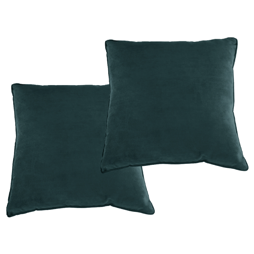 2x polštář COOL | 40x40 cm | tmavě modrozelená 24