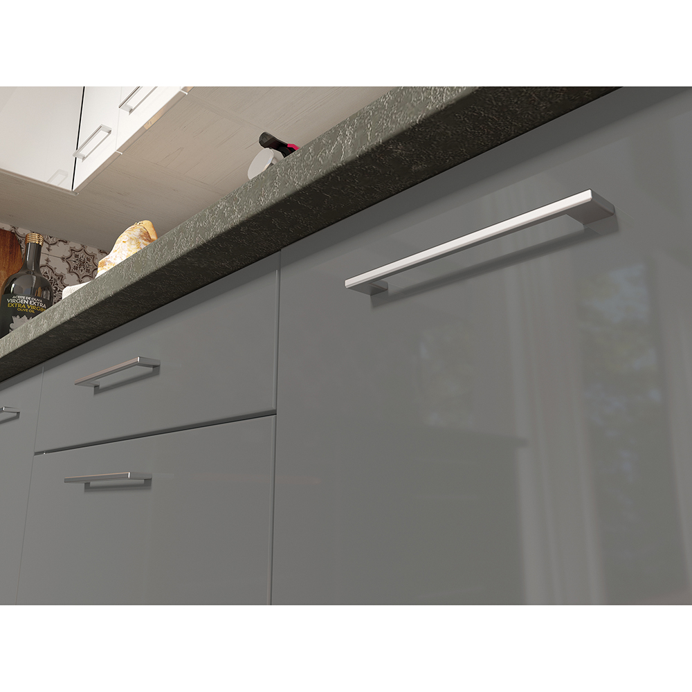 CREATIVA se | dolní skříňka CRE-7D se zásuvkou a policí | 90 cm | VÝBĚR KORPUSU a KOVÁNÍ | šedá lesk