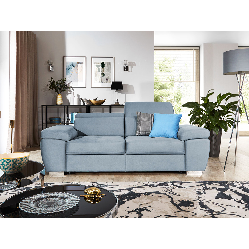 Pohovka ROSSO sofa 2S | 185 cm | šedá EASY CLEAN | S ÚLOŽNÝM PROSTOREM