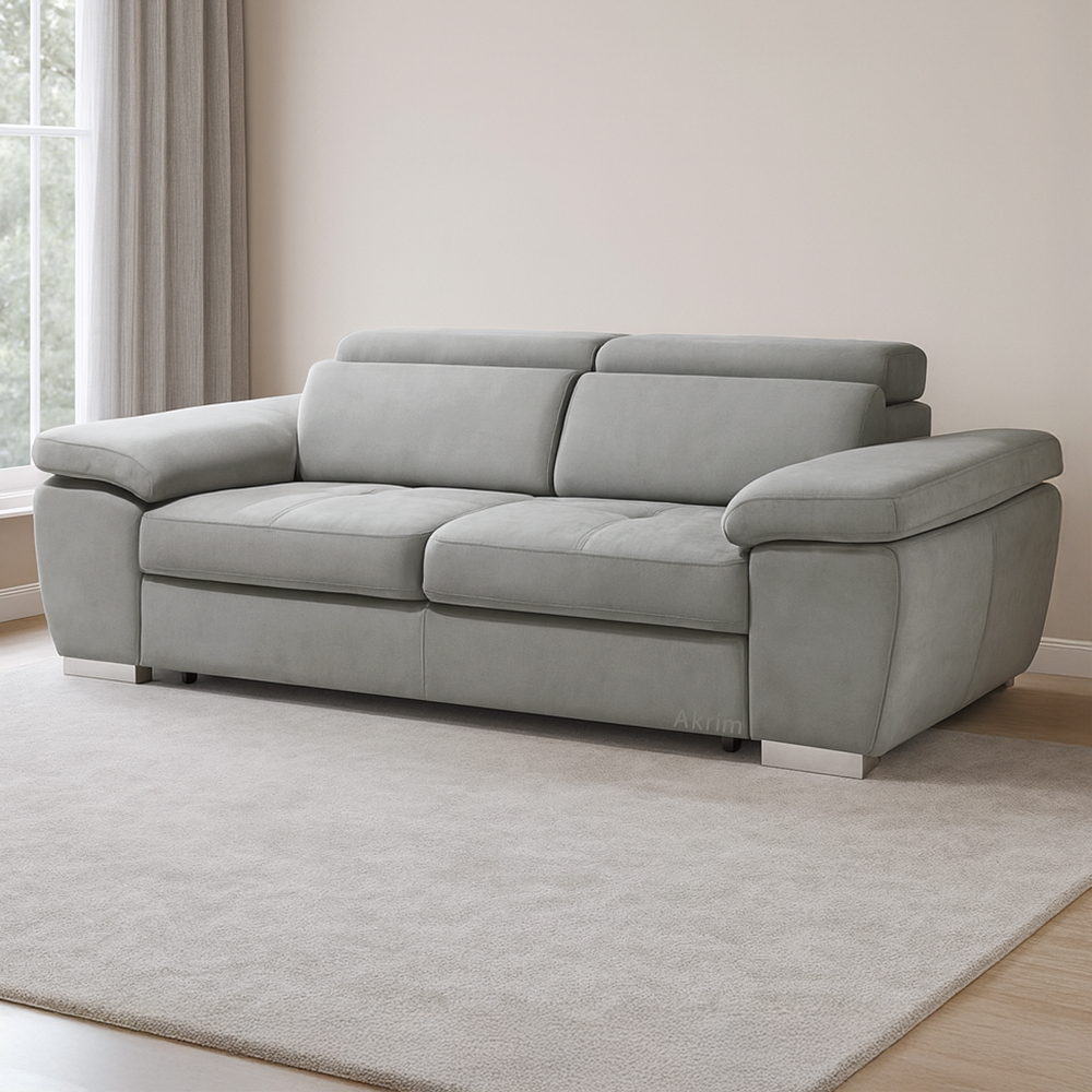 Pohovka ROSSO sofa 2S | 185 cm | šedá EASY CLEAN | S ÚLOŽNÝM PROSTOREM