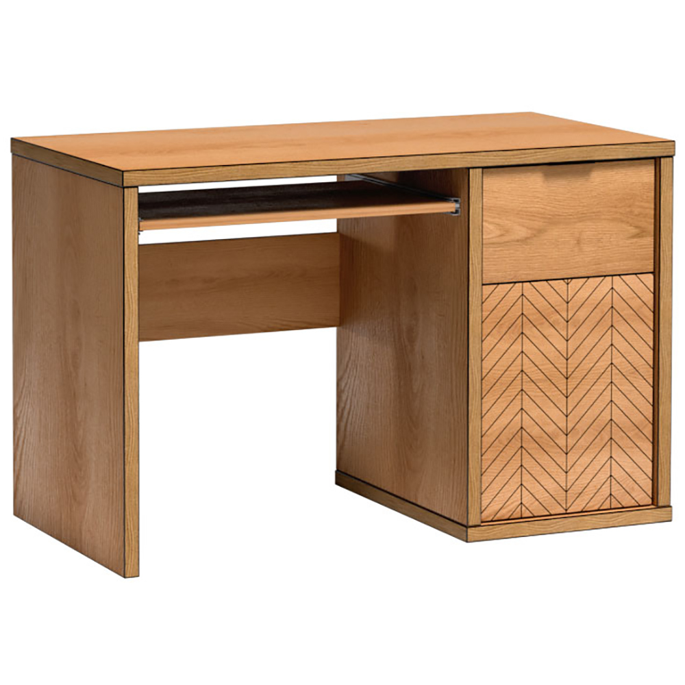 FONTI | psací stůl F-14 | 120 cm | dub karamel | s výsuvem na klávesnici