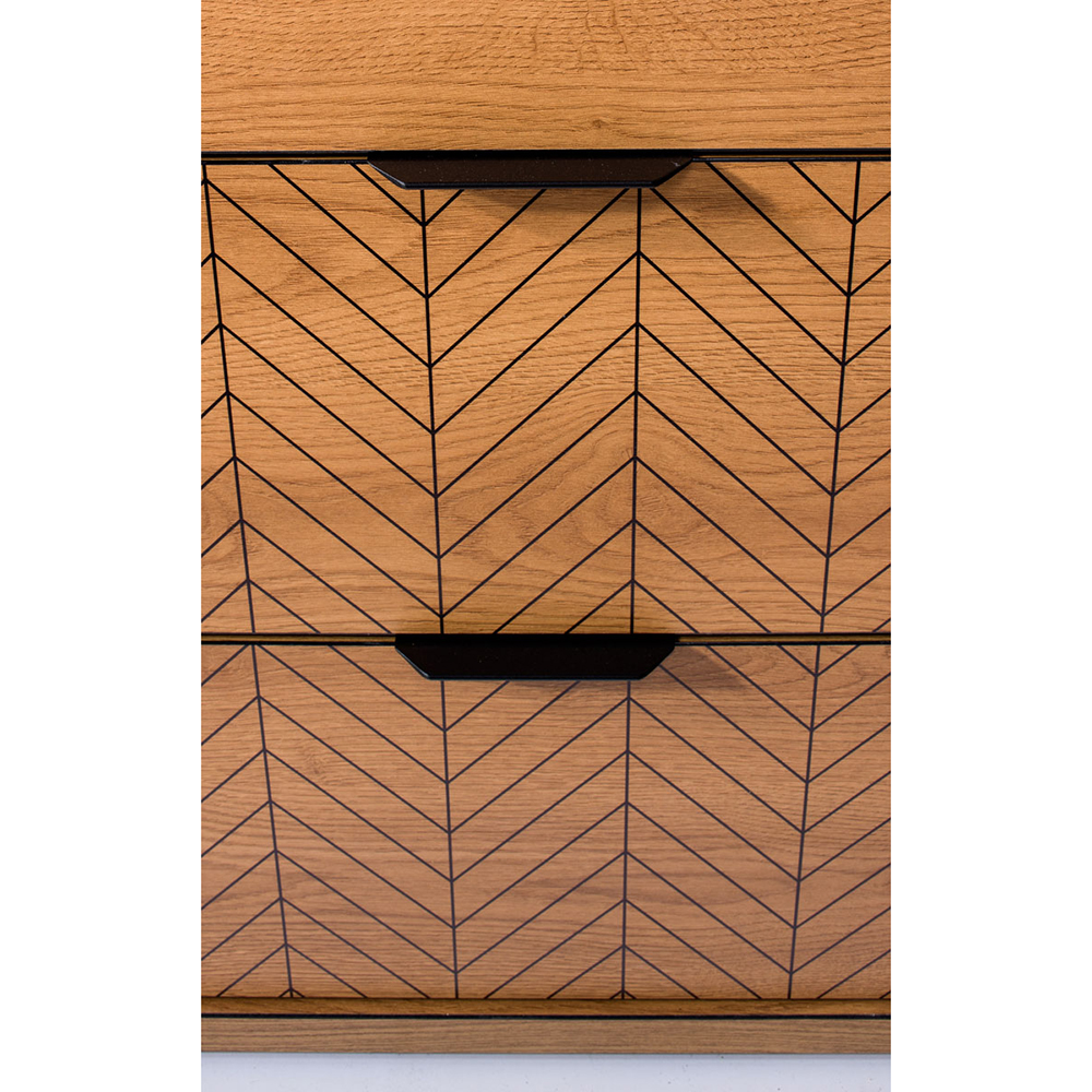 FONTI | TV stolek F-7 + kovové nohy 12 cm | 117,5 cm | dub karamel