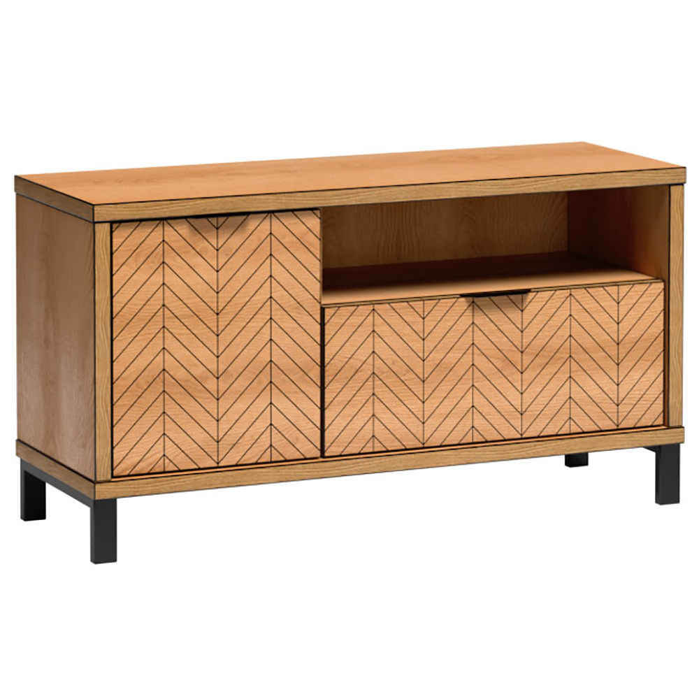 FONTI | TV stolek F-7 + kovové nohy 12 cm | 117,5 cm | dub karamel