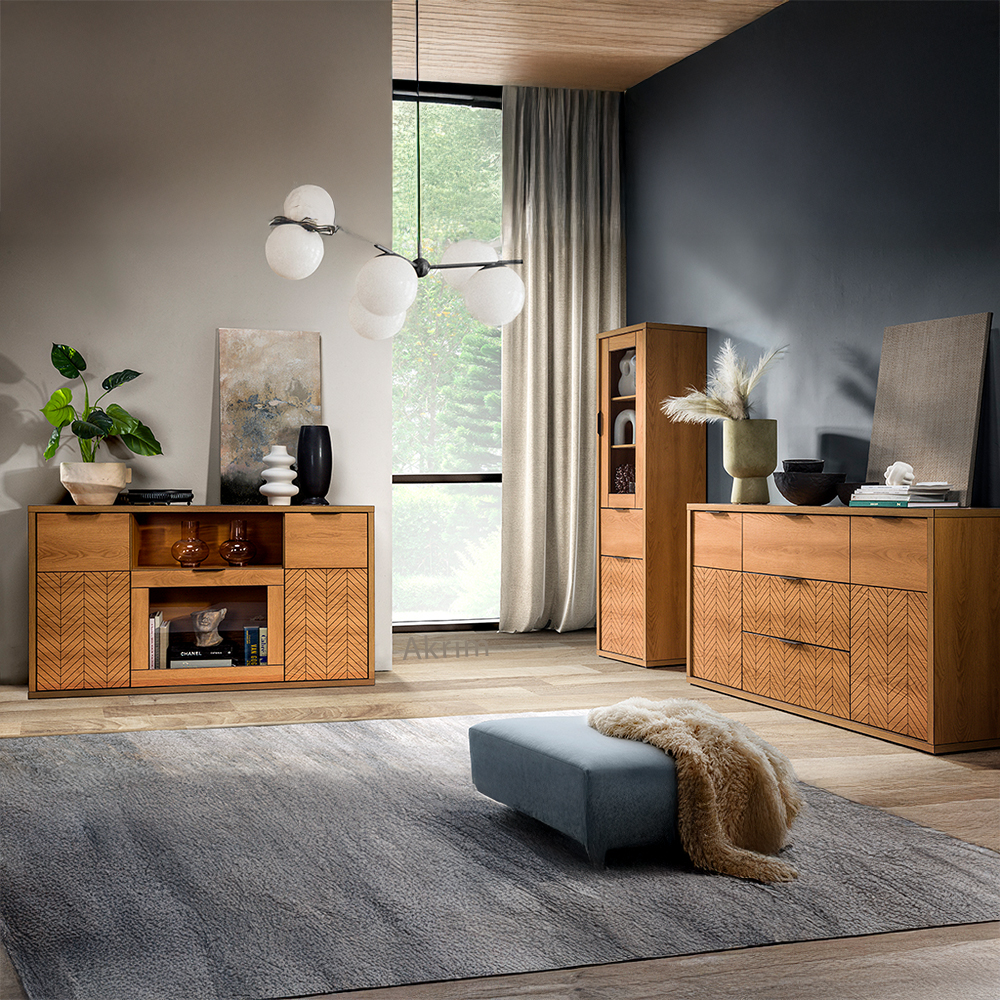 FONTI | TV stolek F-6 | 157,8 cm | dub karamel