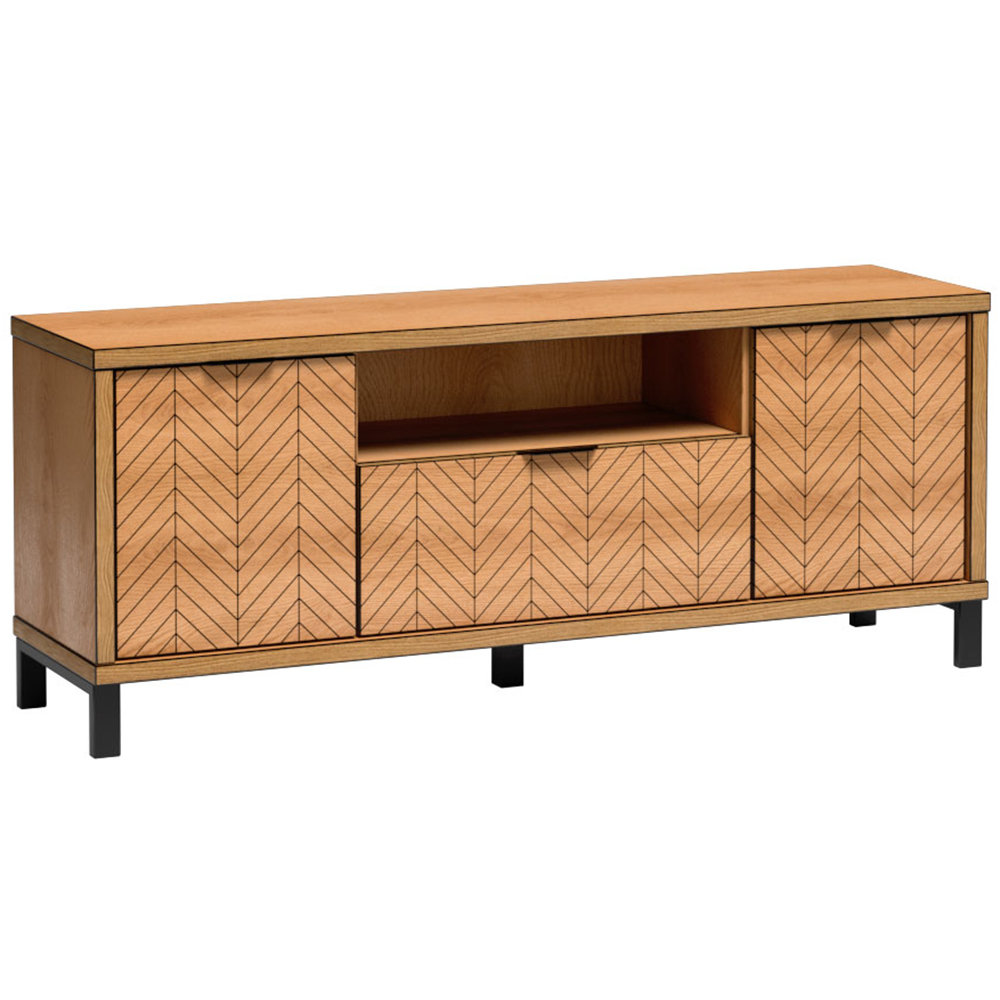 FONTI | TV stolek F-6 + kovové nohy 12 cm | 157,8 cm | dub karamel