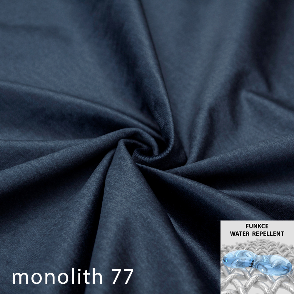 Sedací souprava OSLO L + 1x taburet OSLO | 170x305 | rozkládací + úložný prostor | tmavě modrá WATER REPELLENT