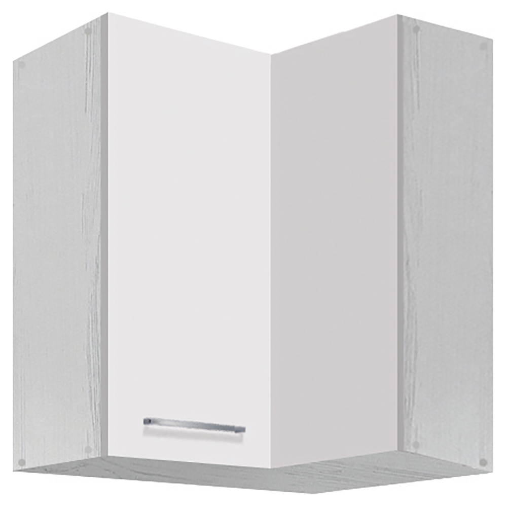 CREATIVA se | horní skříňka CRE-54G rohová | 60x60 cm | VÝBĚR KORPUSU A KOVÁNÍ | bílá lesk