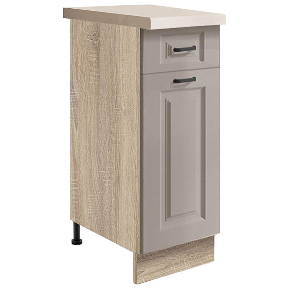 SMART s | dolní skříňka SC-1D | 30 cm | VÝBĚR KORPUSU a KOVÁNÍ | UNI dvířka | šedámat