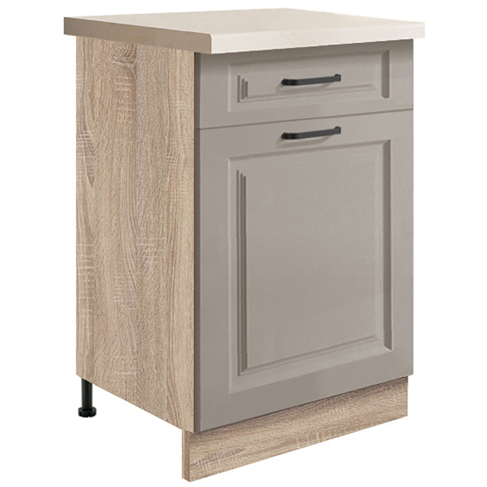 SMART s | dolní skříňka SC-4D | 50 cm | VÝBĚR KORPUSU a KOVÁNÍ | UNI dvířka | šedá mat