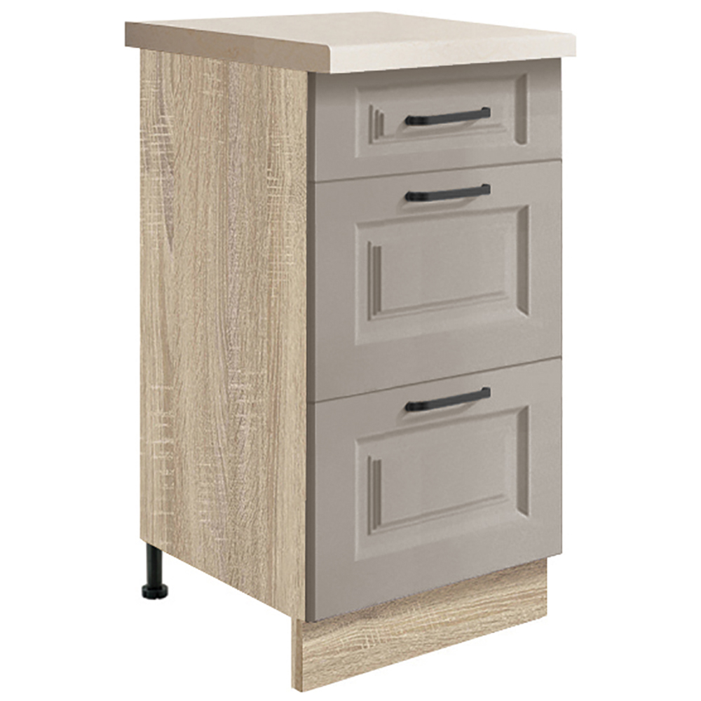 SMART s | dolní skříňka SC-8D | 40 cm | VÝBĚR KORPUSU a KOVÁNÍ | šedá mat