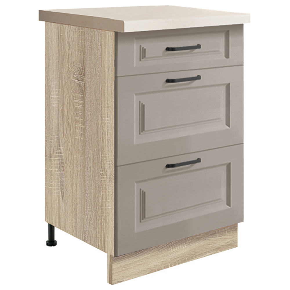 SMART s | dolní skříňka SC-9D | 50 cm | VÝBĚR KORPUSU a KOVÁNÍ | šedá mat