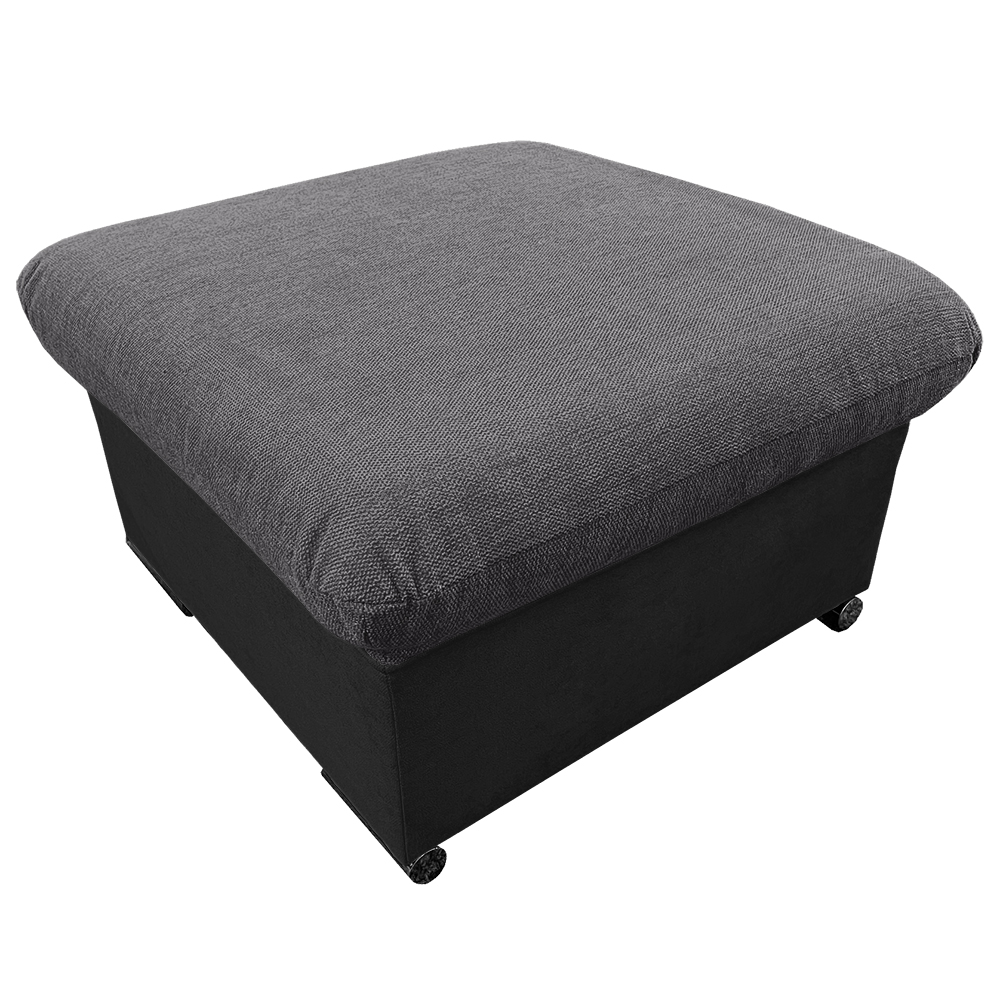 Taburet COOL | 68x68x42 cm | bez úložného prostoru | šedo černá 23/15