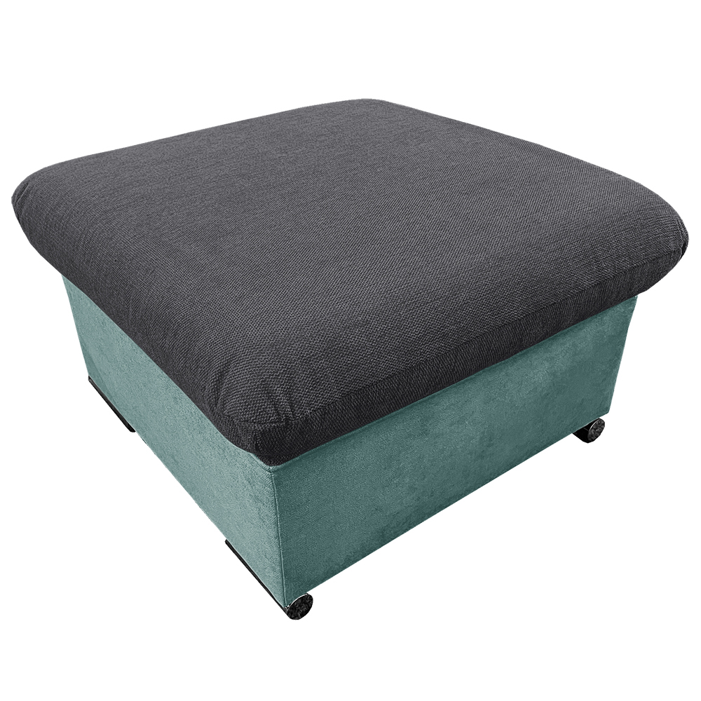 Taburet COOL | 68x68x42 cm | bez úložného prostoru | šedo modrá 24/30