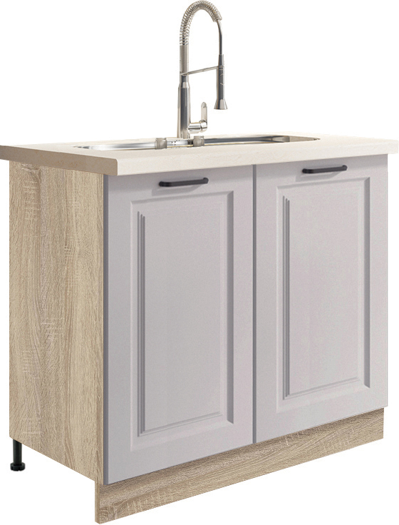 SMART s | dolní skříňka SC-13D dřezová | 90 cm | VÝBĚR KORPUSU | šedá mat