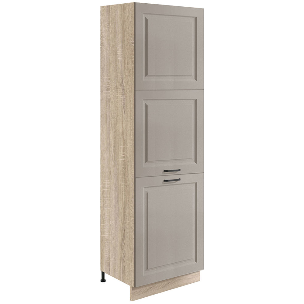 SMART s | vysoká skříňka SC-21D pro vestavnou lednici | 60 cm | VÝBĚR KORPUSU | UNI dvířka | šedá ma