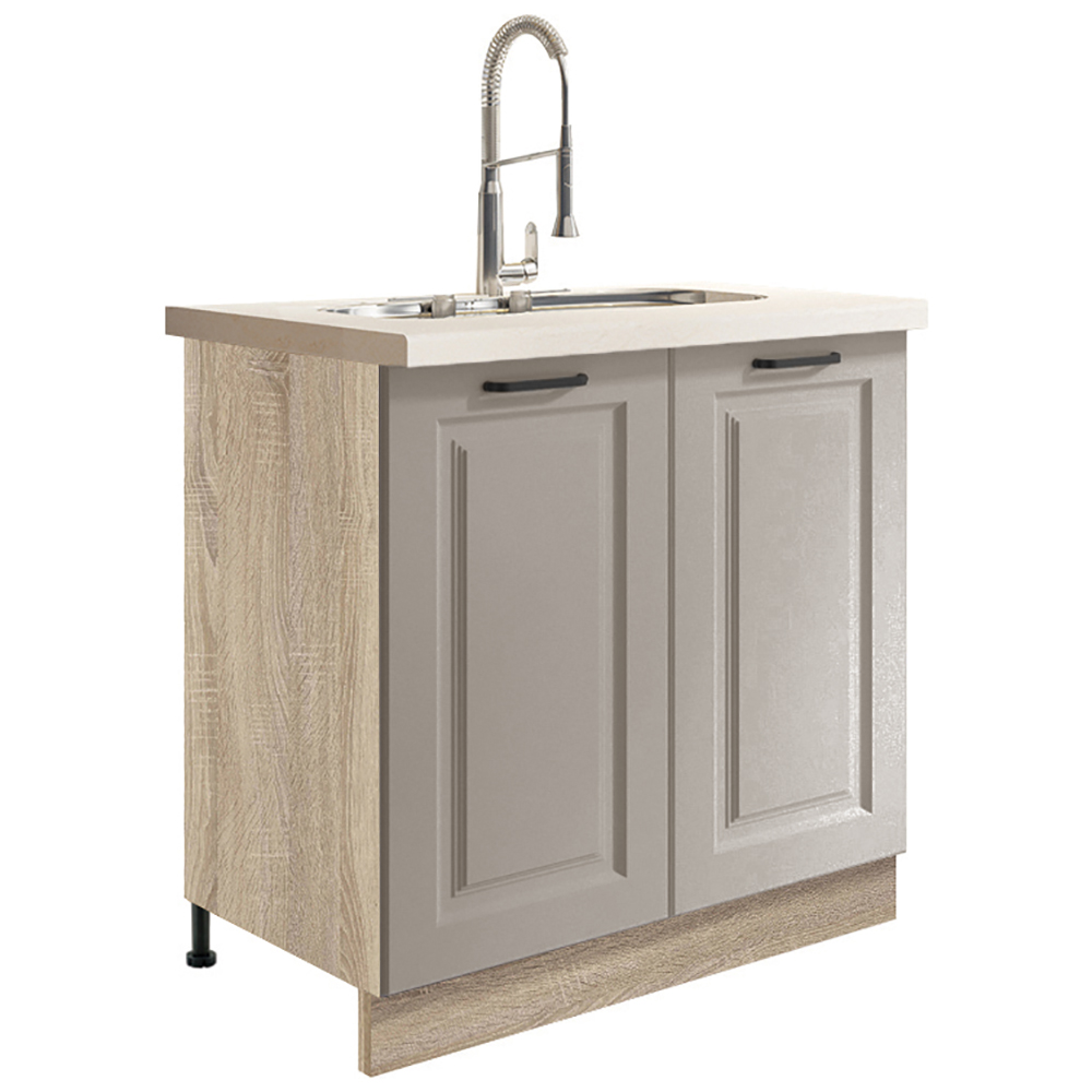 SMART s | kuchyňská linka 210x310 cm + 140 cm | VÝBĚR KORPUSU A KOVÁNÍ | šedá mat