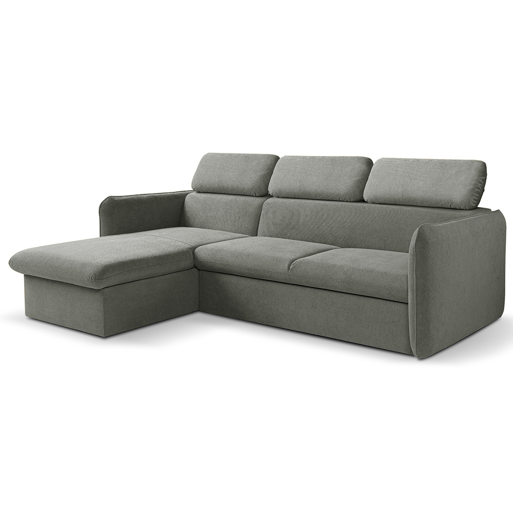 Malá sedací souprava SLIM | 179x235 cm | LEVÁ | rozkládací + úložný prostor | VÝBĚR TKANIN