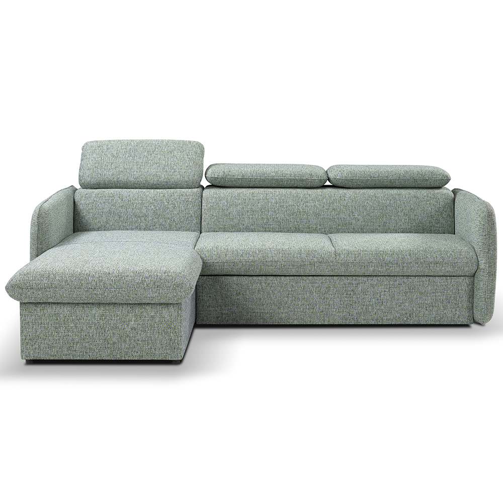 Malá sedací souprava SLIM | 179x235 cm | LEVÁ | rozkládací + úložný prostor | VÝBĚR TKANIN