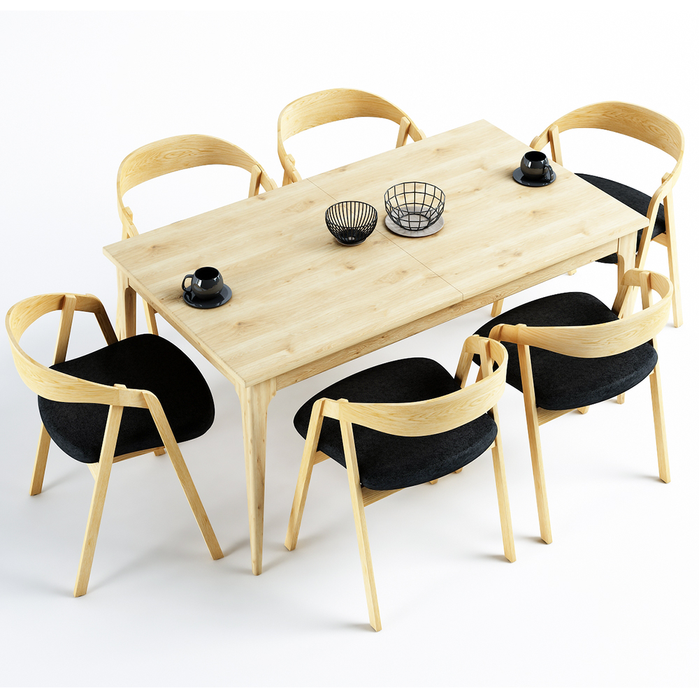 Jídelní stůl DONA | 200x100 cm | rozkládací | DUBOVÉ dřevo | VÝBĚR BAREV