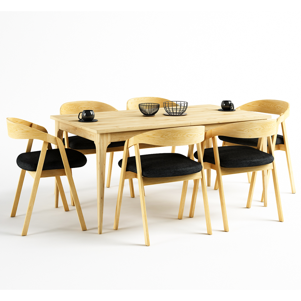 Jídelní stůl DONA | 200x100 cm | rozkládací | DUBOVÉ dřevo | VÝBĚR BAREV