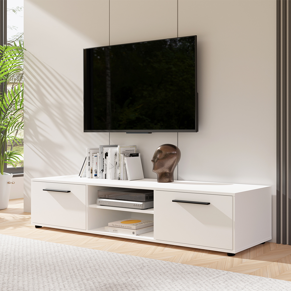 MAXIONE b | TV stolek RTV190 MX-10 | 190 cm | bílá mat