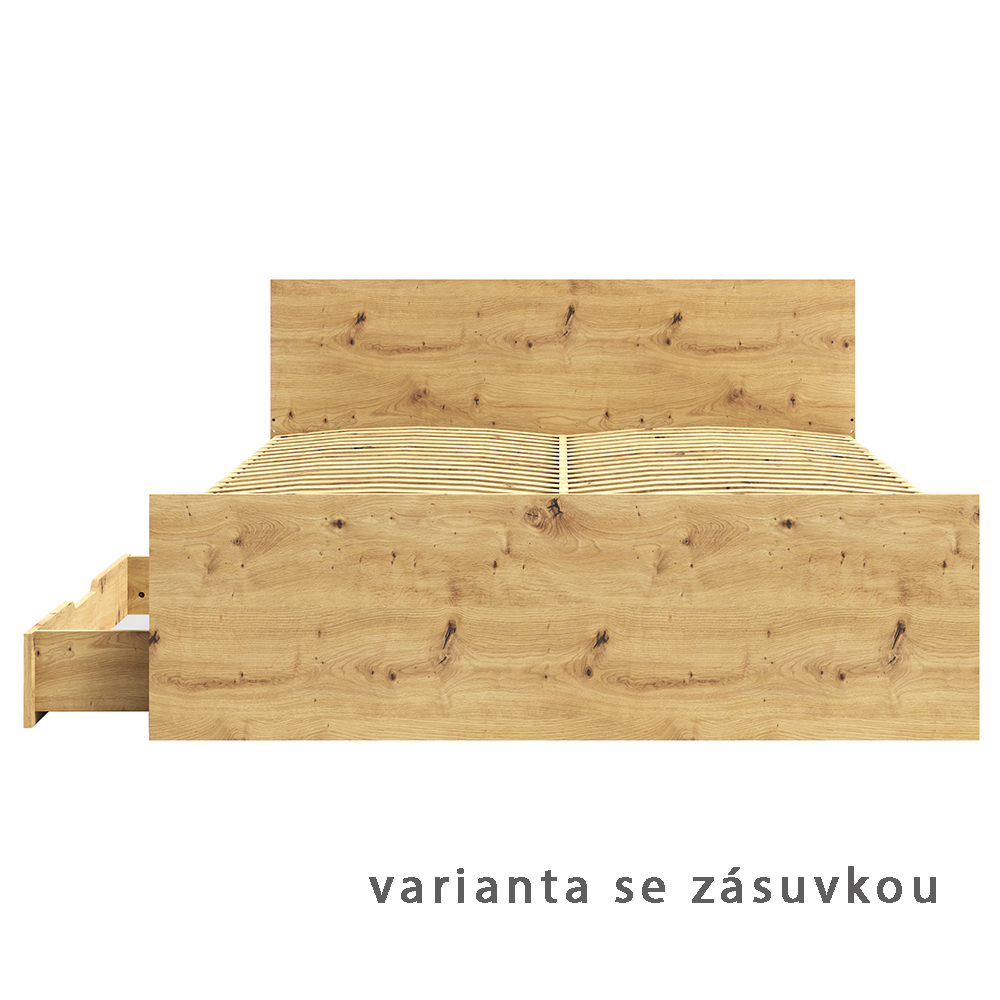 MAXIONE a | postel dvoulůžko | 160x200 cm | s roštem | artisan