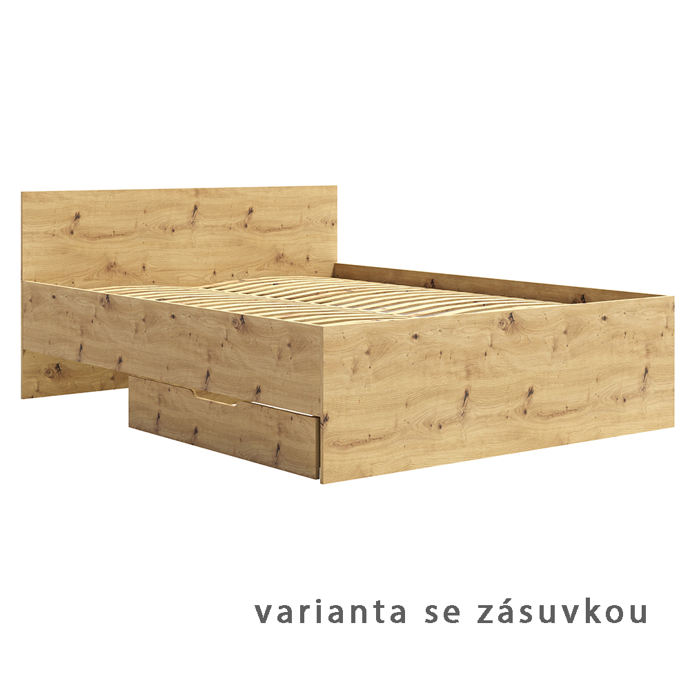 MAXIONE a | postel dvoulůžko | 160x200 cm | s roštem | artisan