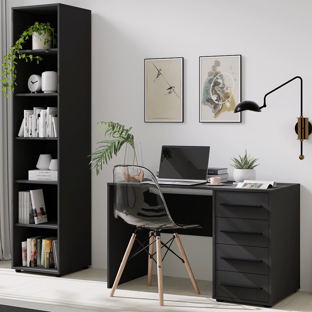 MAXIONE c | regál R 45 MX-08 | 45 cm | černá mat