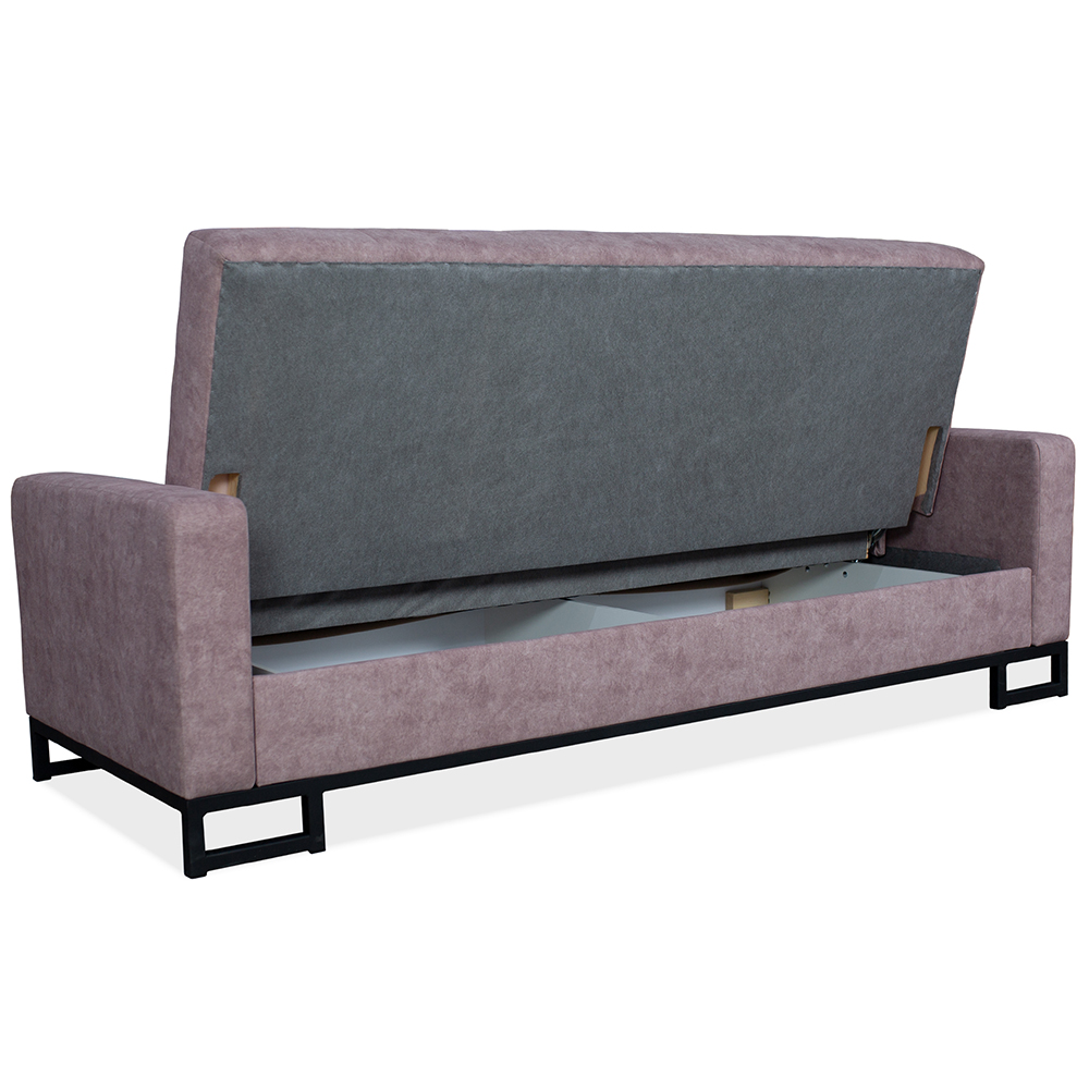 Pohovka EMA | 220 cm | rozkládací + úložný prostor | VÝBĚR TKANIN | 2 polštářky v ceně