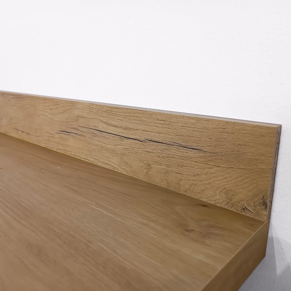 Lišta ke kuchyňské desce | PLOCHÁ | výška 8 cm | 2 m | LANCELOT