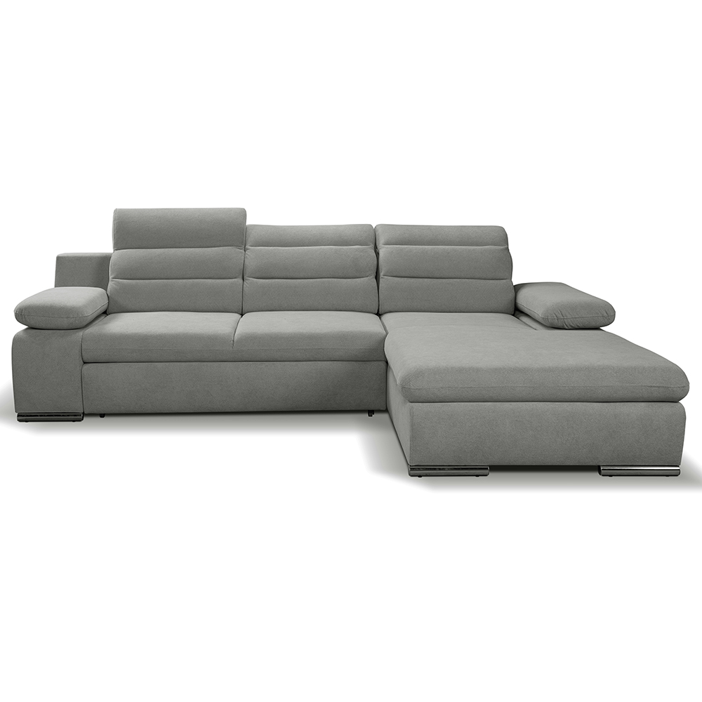 Sedací souprava GRECO MINI | 278x185 cm | PRAVÁ | 09 světle béžová WATER REPELLENT | rozkládací + úložný prostor