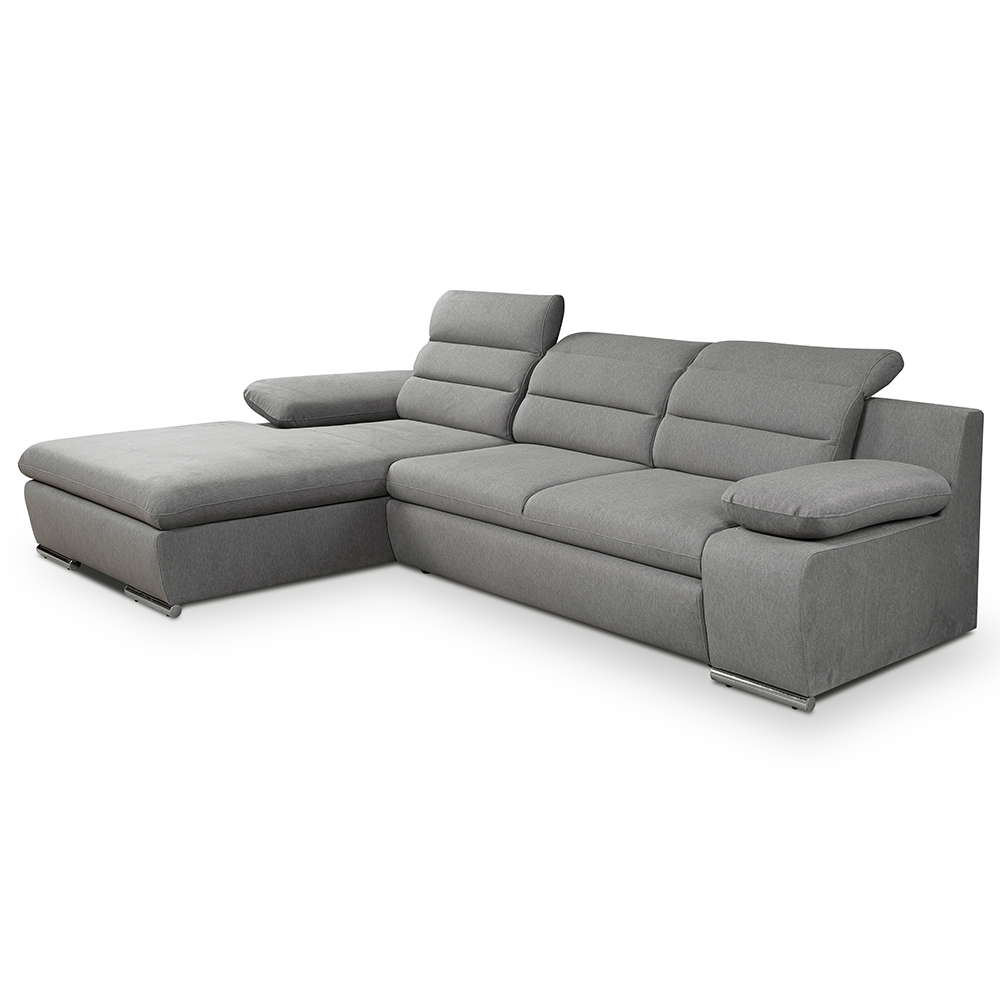 Sedací souprava GRECO MINI | 185x278 cm | LEVÁ | 11 béžovošedá WATER REPELLENT | rozkládací + úložný prostor