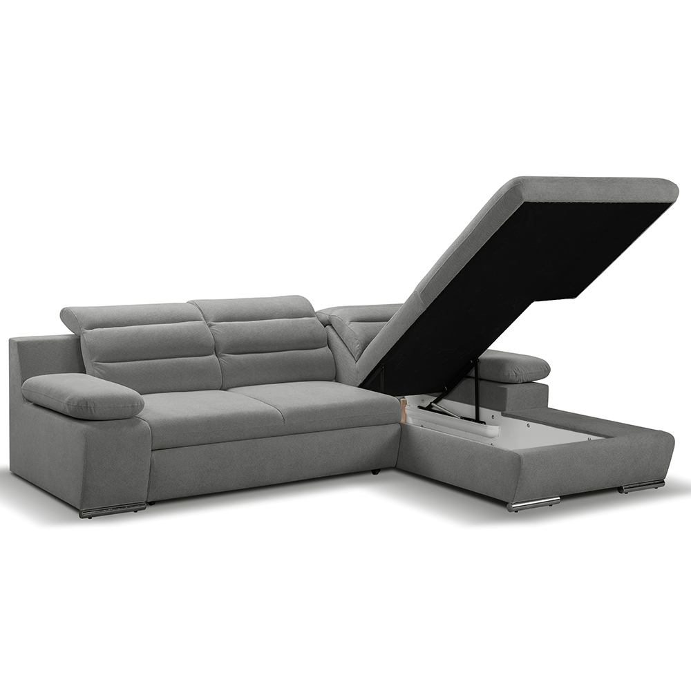 Sedací souprava GRECO MINI | 278x185 cm | PRAVÁ | 60 starorůžová WATER REPELLENT | rozkládací + úložný prostor