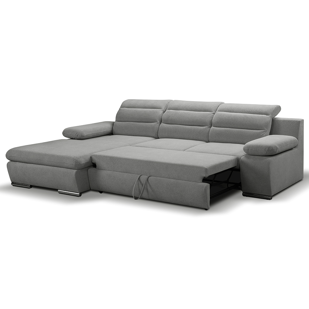 Sedací souprava GRECO MINI | 185x278 cm | LEVÁ | 60 starorůžová WATER REPELLENT | rozkládací + úložný prostor